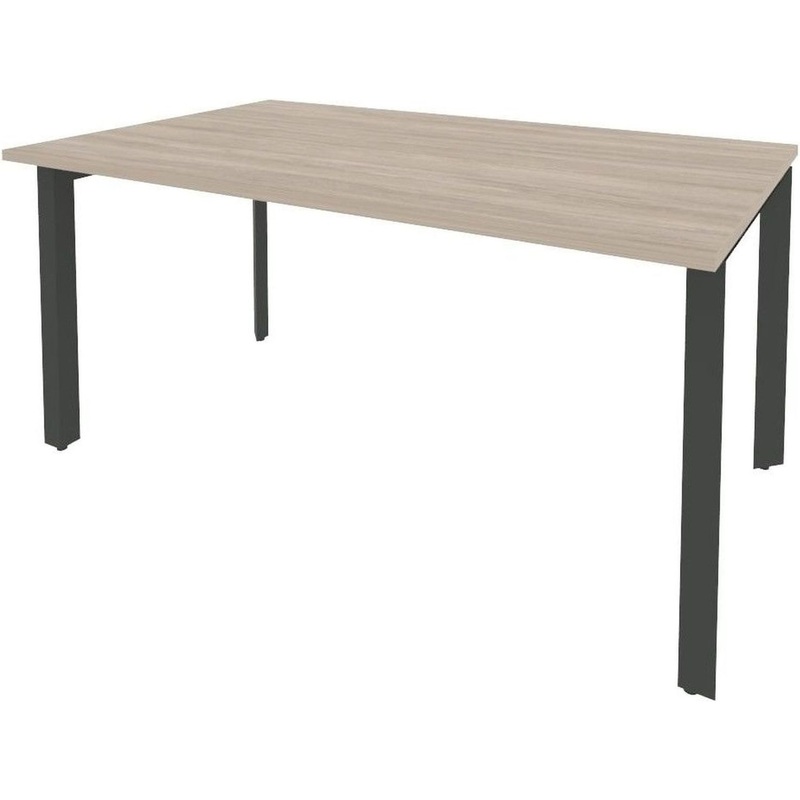 Изображение товара Стол для переговоров Onix-П O.MP-PRG-1.4 дуб аттик/антрацит 1580х980х750 мм