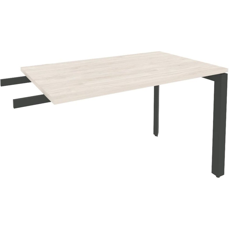 Изображение товара Приставка-брифинг к столам Onix-П O.MP-BR-11 денвер светлый/антрацит, 1180х720х750 мм