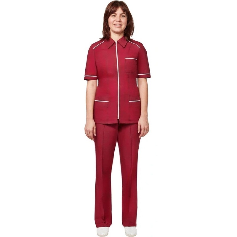 Изображение товара Костюм для горничных и уборщиц у13-КБР бордовый (размер 40-42, рост 170-176)