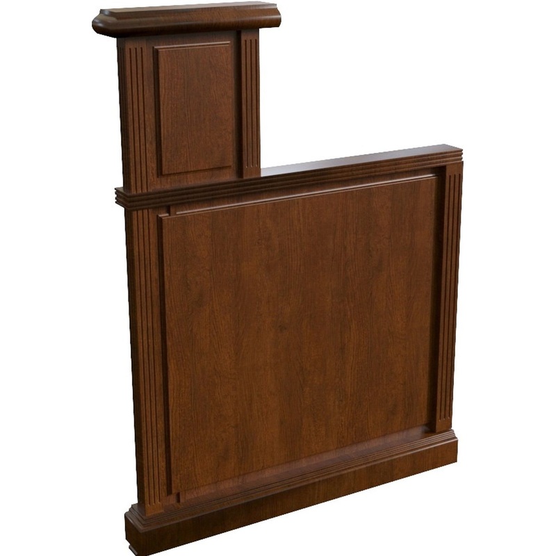 Изображение товара Панель боковая для ресепшн Washington 30580 L левая орех темный