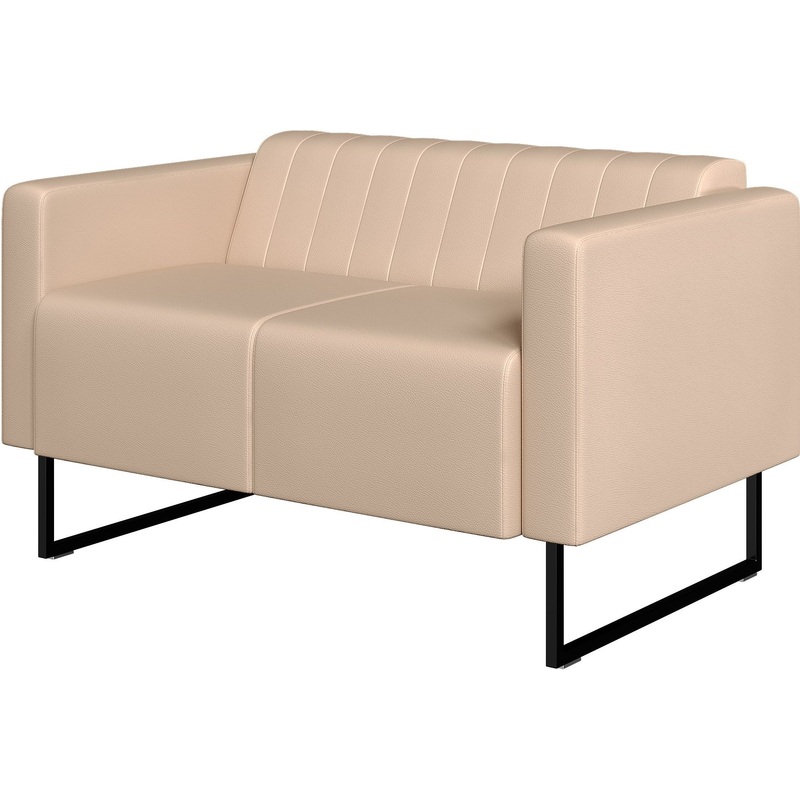 Изображение товара Диван двухместный Bright City бежевый (искусственная кожа)