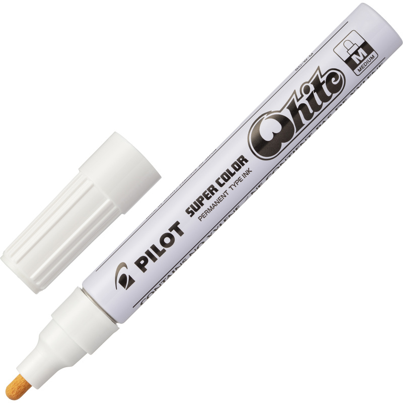 Изображение товара Промышленный лаковый маркер Pilot SC-W-M белый 2-4 мм для记емки на различных материалах
