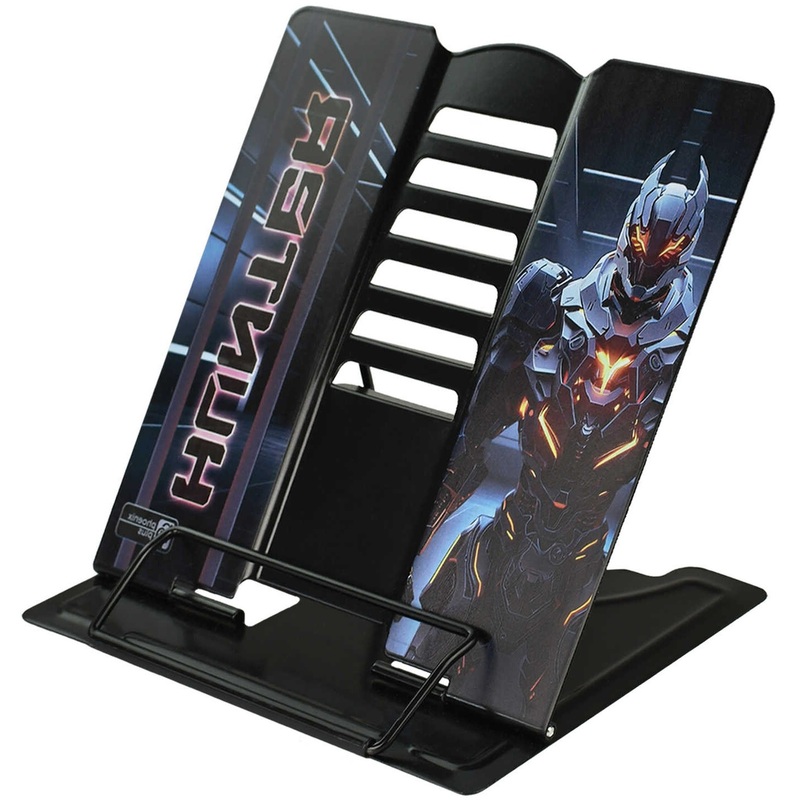 Изображение товара Подставка для книг Феникс+ Огненный робот металлическая чёрная стильная и прочная