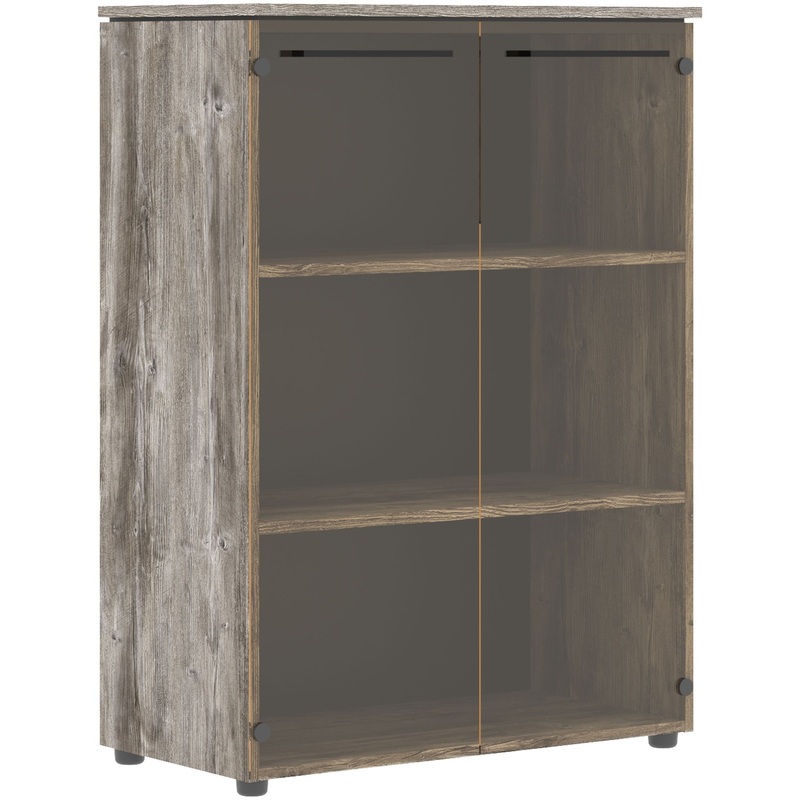 Изображение товара Шкаф для документов Morris Trend MMC 85.2C со стеклом (сосна нордик, 854х423х1188 мм)