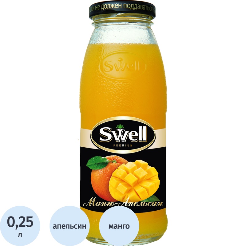 Изображение товара Нектар Swell манго-апельсин с мякотью 0.25 л