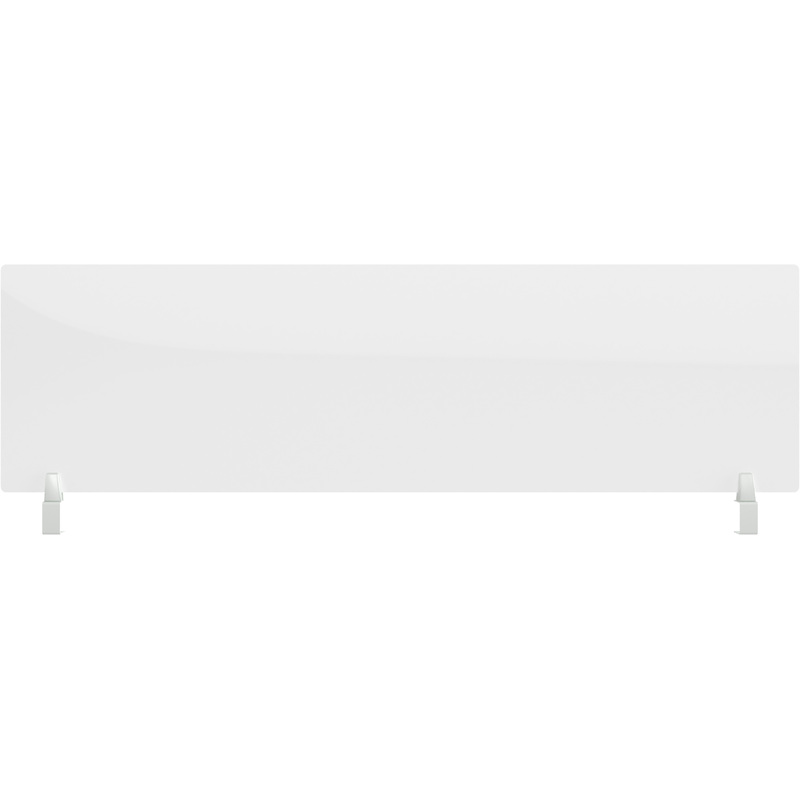 Изображение товара Экран акриловый на струбцине (белый глухой, 1400х55х400 мм)