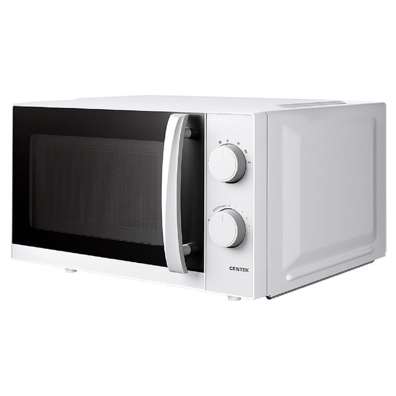 Изображение товара Микроволновая печь Centek CT-1571 белая 20 л механическая автоматическая разморозка