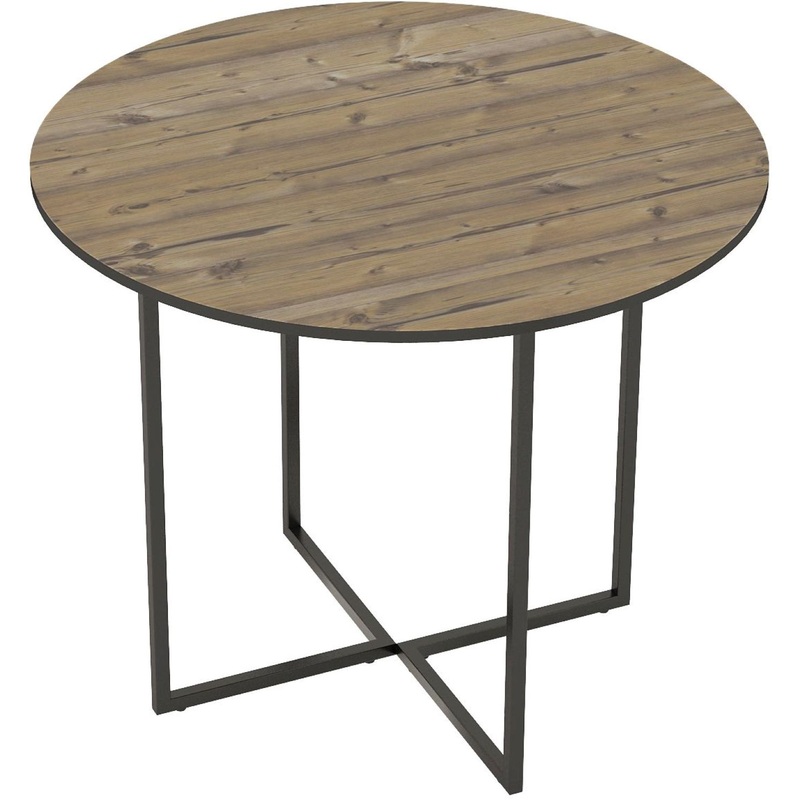 Изображение товара Стол обеденный Лофт Ст036.0 с круглой столешницей 90x90 см