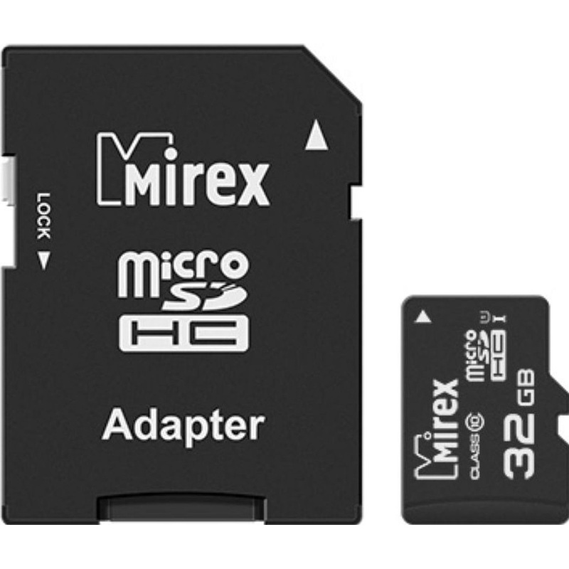 Изображение товара Карта памяти 32 ГБ microSDHC Mirex 13613-ADSUHS32 Class 10 UHS-I U1