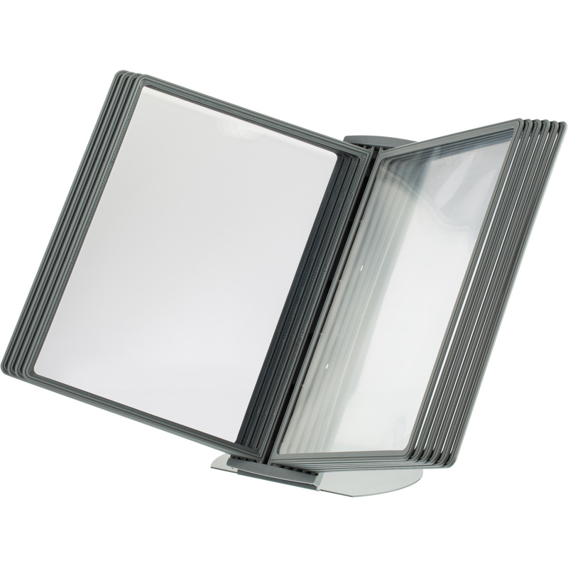 Изображение товара Демосистема настольная Attache 04200 с 10 панелями формата A4 серого цвета