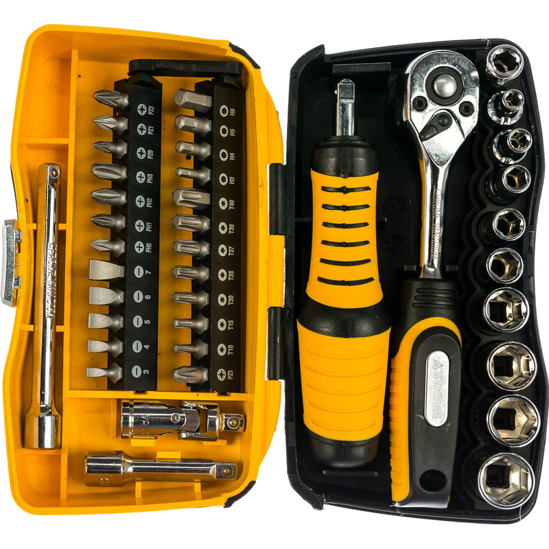 Изображение товара Набор инструмента слесарно-монтажный Stayer 39 предметов (25135-H39)