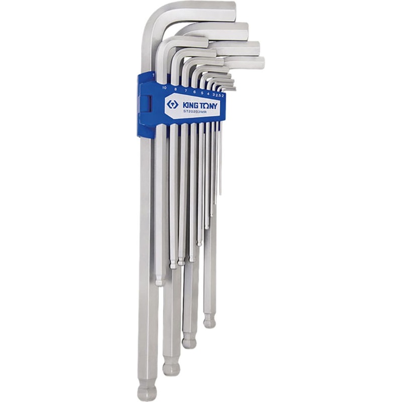 Изображение товара Набор ключей шестигранных (имбусовых) 2-19 мм с шаром 13 штук (ST20203MR)