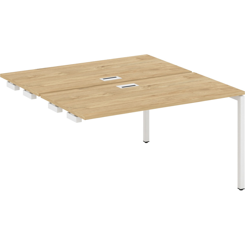 Изображение товара Стол приставка Style Project SN-4P.DPRS-004 тиквуд светлый белый 1580x1232x750 мм