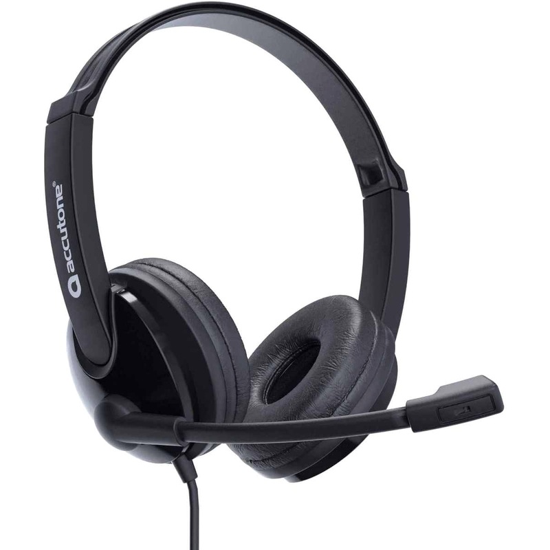 Изображение товара Проводная гарнитура Accutone UB101 с USB Type-A и микрофоном