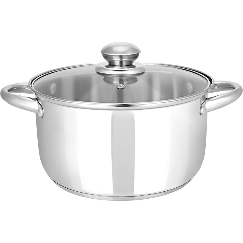 Изображение товара Кастрюля Appetite Greta 2.5 Л нержавеющая сталь стекло крышка