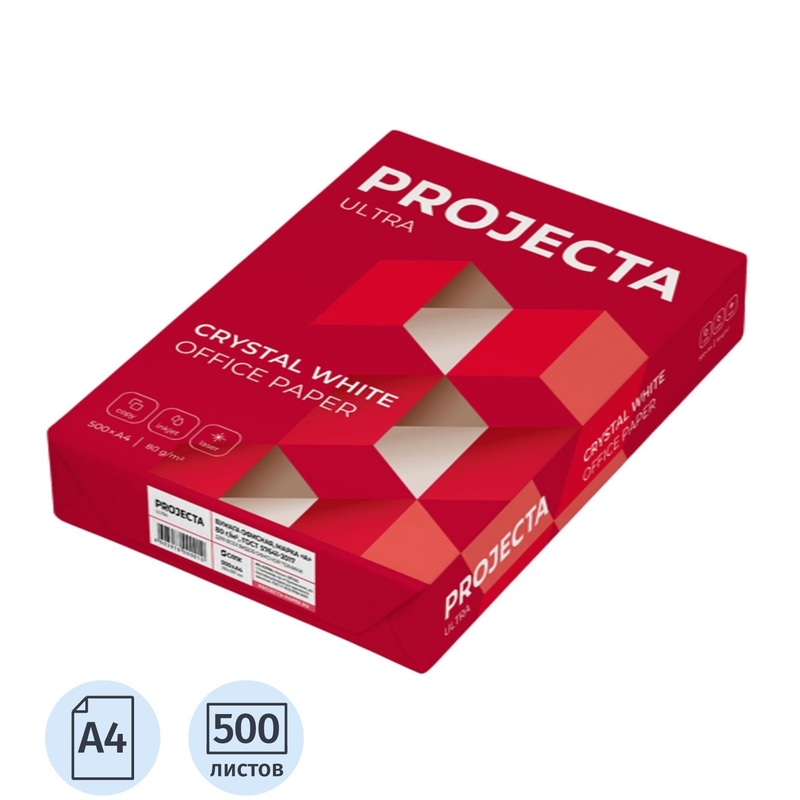 Изображение товара Бумага офисная А4 Projecta Ultra 81 г/м2 500 листов белая премиум качество
