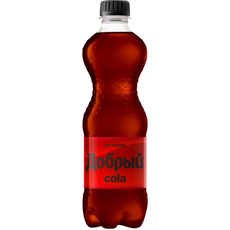 Изображение товара Напиток Добрый Cola без сахара 0.5 л газировка сильногазированная