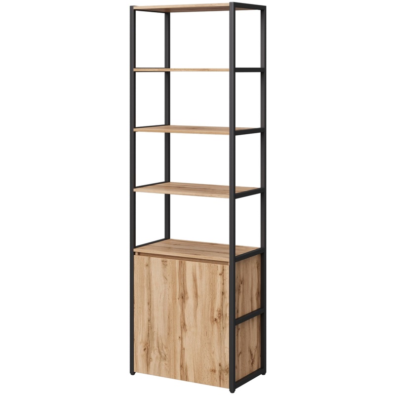 Изображение товара Стеллаж для документов Easy to lead K-Loft 241H026 дуб натуральный черный 670х400х2105 мм