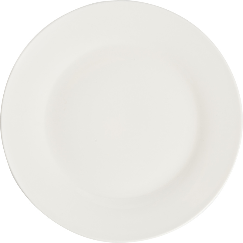 Изображение товара Обеденная фарфоровая тарелка Kaylas 22.4 см, белая, комплект 6 штук