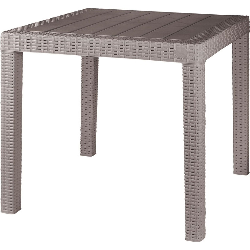 Изображение товара Стол пластиковый Rattan 789x789x701 мм французский платан