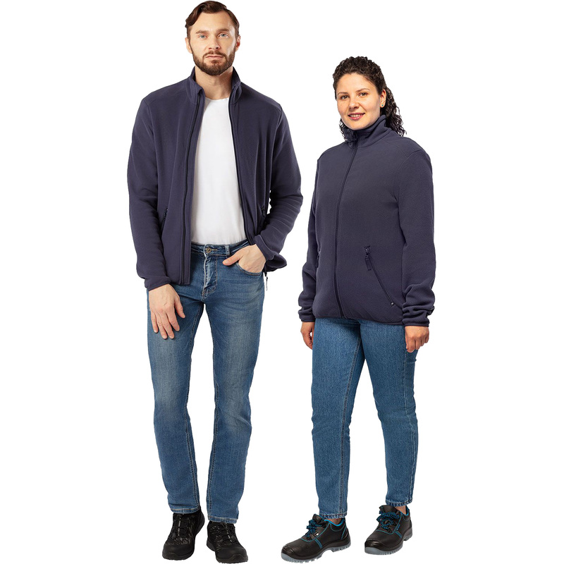 Изображение товара Толстовкa флисовая синяя размер M (44-46), рост 170-176