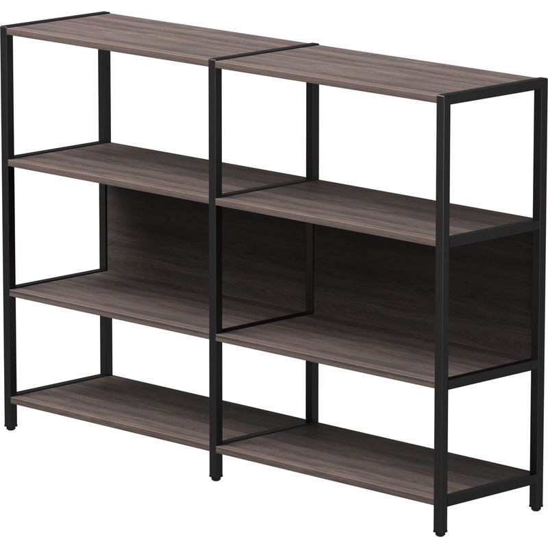 Изображение товара Стеллаж для документов EVO 254ST1DK9005 дуб пасадена и чёрный 1635х385х1120 мм