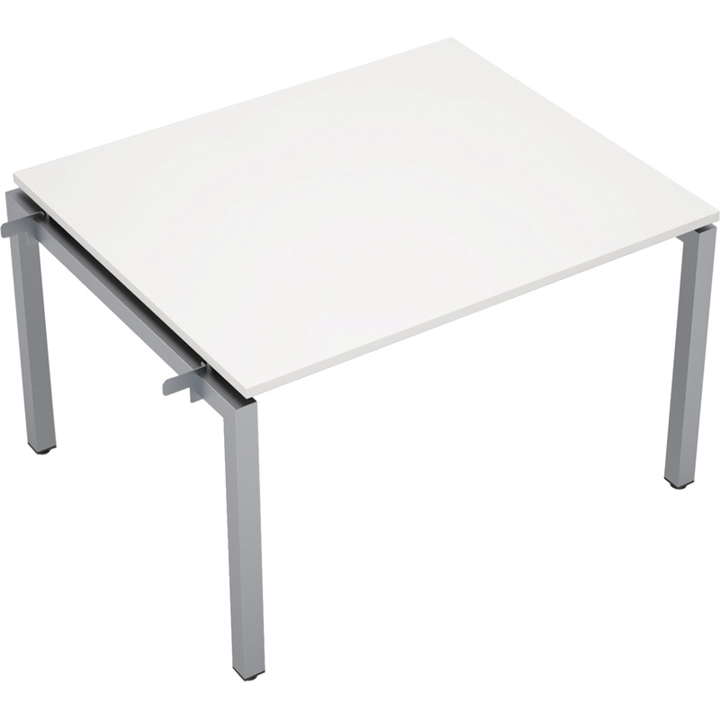 Изображение товара Элемент стола для переговоров Avance 6МПН.502 белый алюминий матовый 1200х1000х750 мм