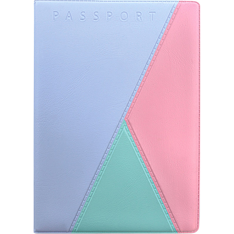 Изображение товара Обложка для паспорта Трио из искусственной кожи светло-голубого цвета