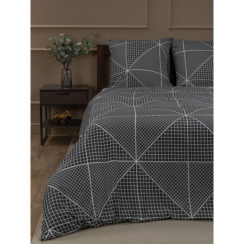 Изображение товара Постельное белье Amore Mio Grid 93086 евро из микрофибры