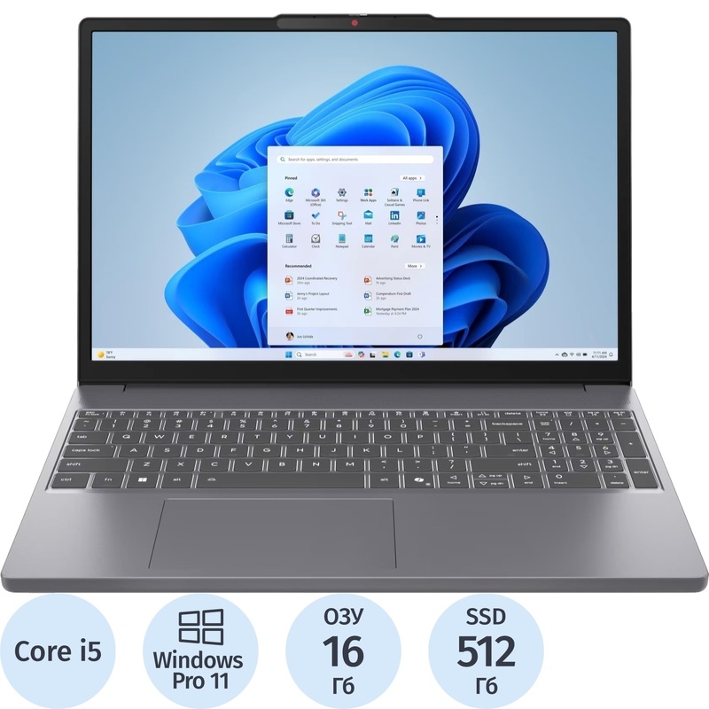 Изображение товара Ноутбук Lenovo IdeaPad Slim 3 15IRH10 15.3 IPS Windows 11 Pro