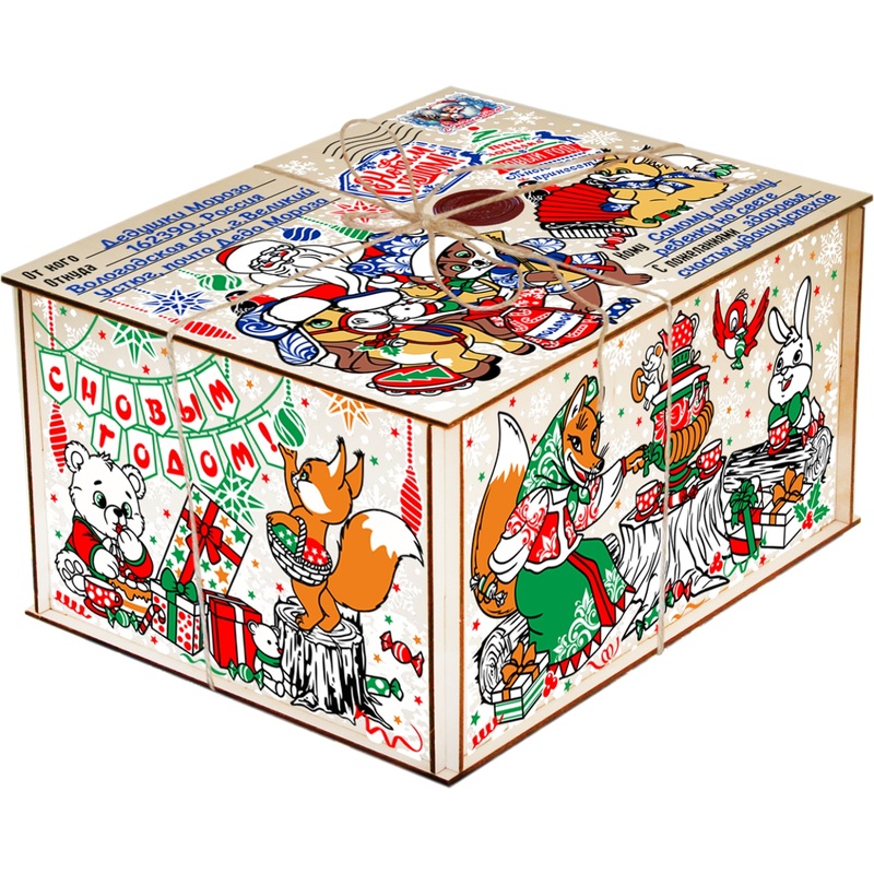 Изображение товара Новогодний сладкий подарок РОКО Посылка из леса 1000 г