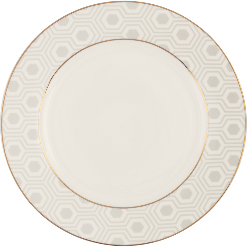 Изображение товара Десертная тарелка Nadoba Mari Lena фарфор 19 см серый золотой