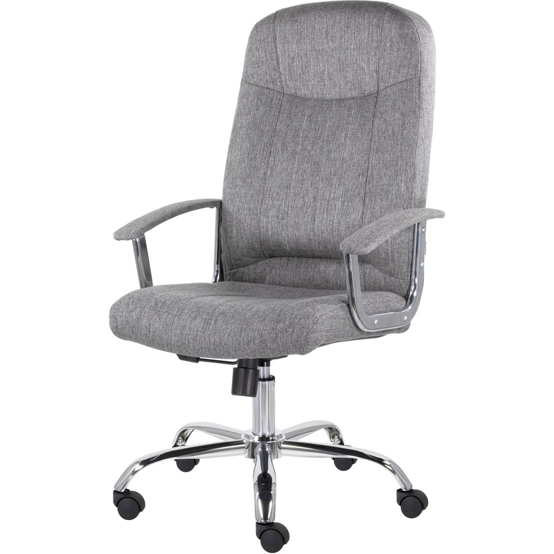 Изображение товара Кресло для руководителя Easy Chair СН-277 Бостон серое офисное ткань металл