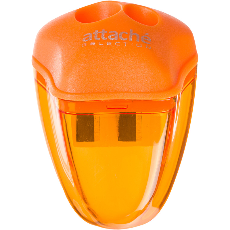 Изображение товара Точилка для карандашей Attache Selection пластиковая 2 отверстия оранжевая