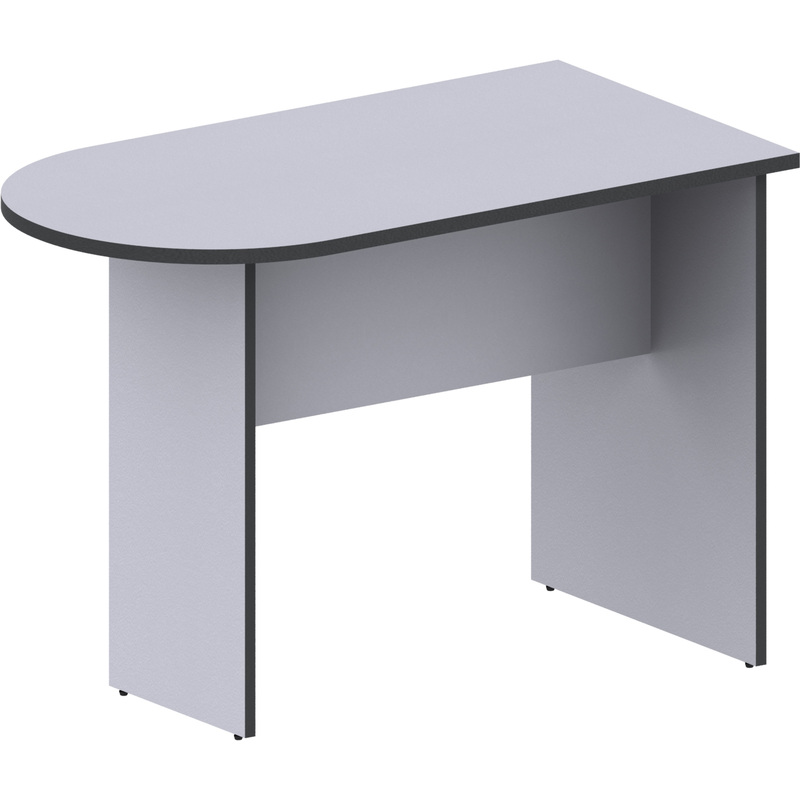Изображение товара Брифинг-приставка к столам Агат серого цвета 1100х600х750 мм для офисной мебели