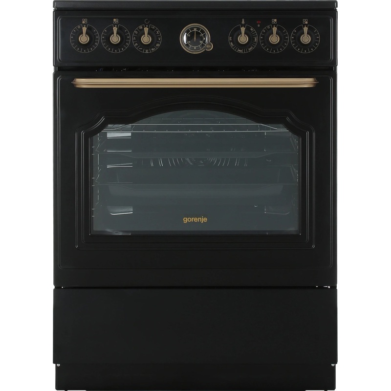 Изображение товара Плита электрическая Gorenje GECS6B71CLB чёрная (стеклокерамика, 4 конфорки, 71 литр)