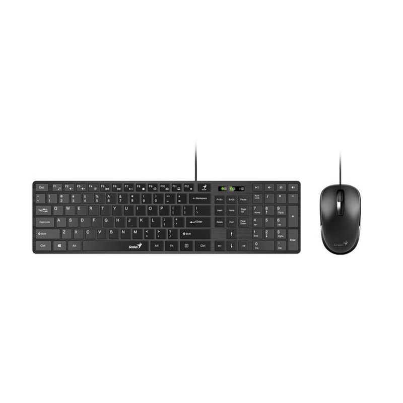 Изображение товара Комплект клавиатура и мышь Genius SlimStar C126 USB мембранная оптическая черная
