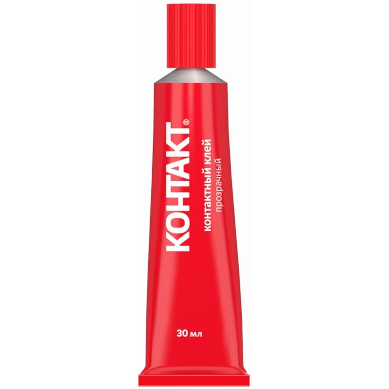 Изображение товара Универсальный прозрачный контактный клей 30 мл для металла, кожи, дерева