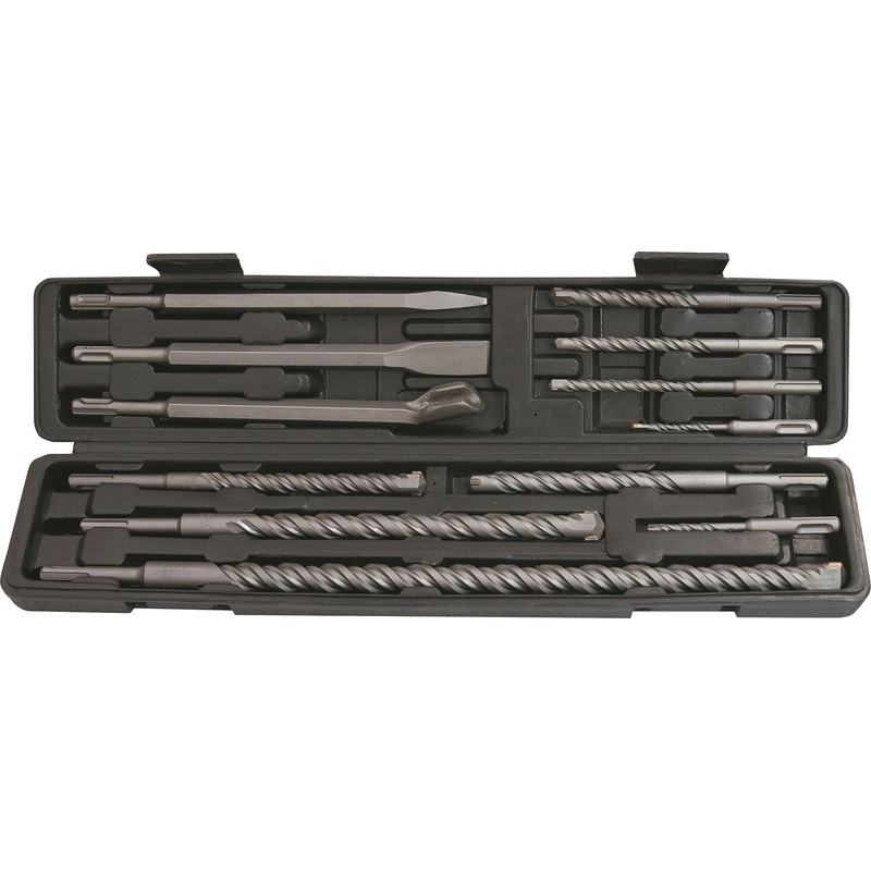 Изображение товара Набор буров и зубил Matrix SDS-plus 12 предметов для бетона и камня