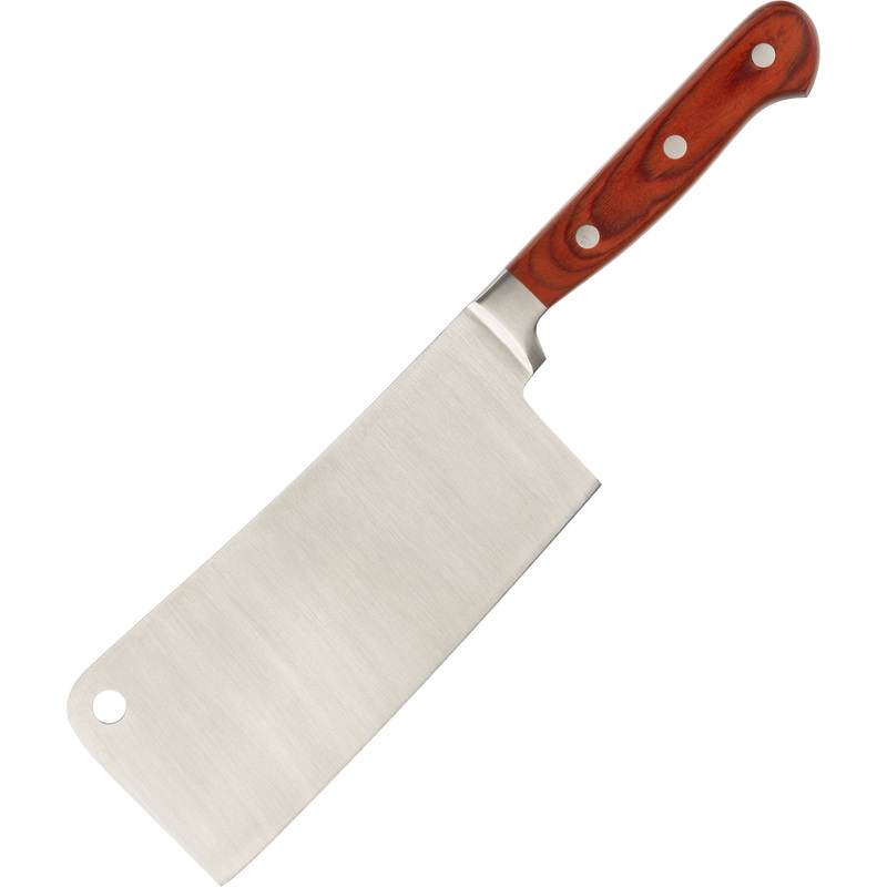 Изображение товара Нож рубак лез 170 мм толщ 2 мм 3Cr13 с деревянной ручкой