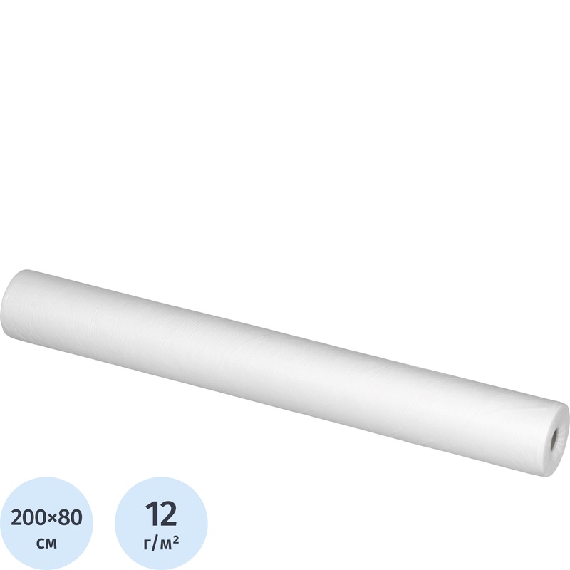 Изображение товара Одноразовые простыни Чистовье Стандарт 200x80 см рулон 50 штук белые