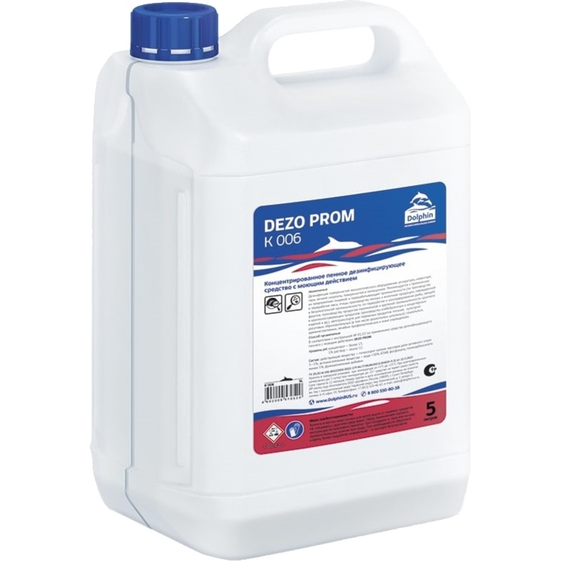 Изображение товара Средство Dolphin Dezo Prom 5л концентрат для мойки и дезинфекции поверхностей