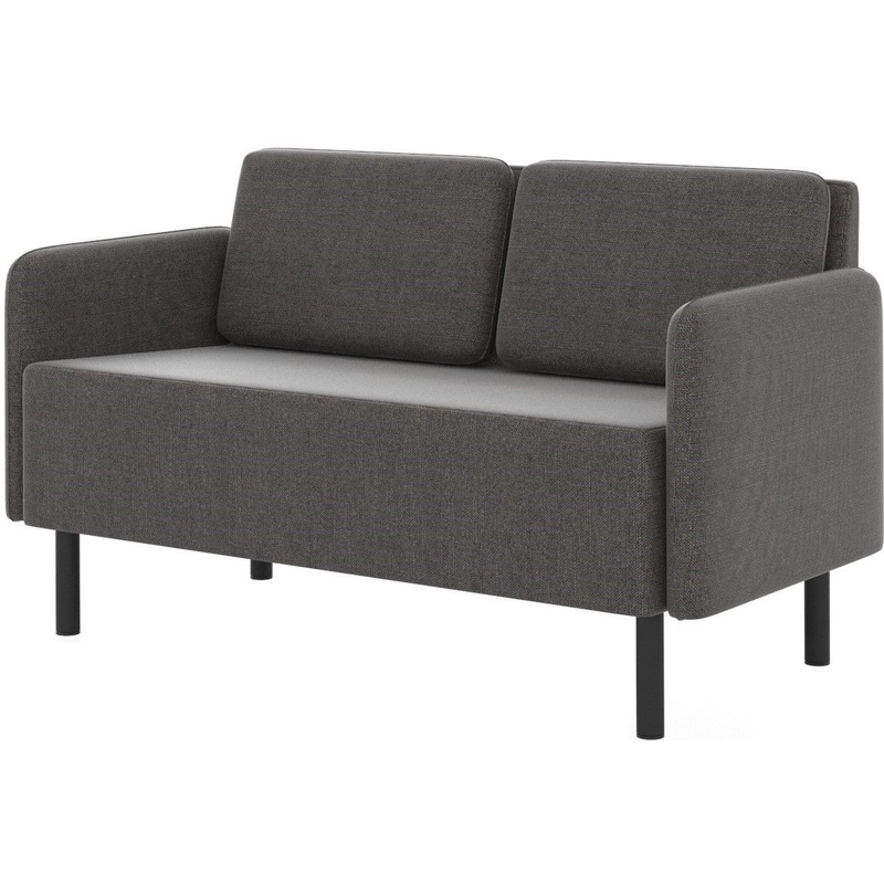 Изображение товара Диван двухместный Select 2-М серый (ткань)