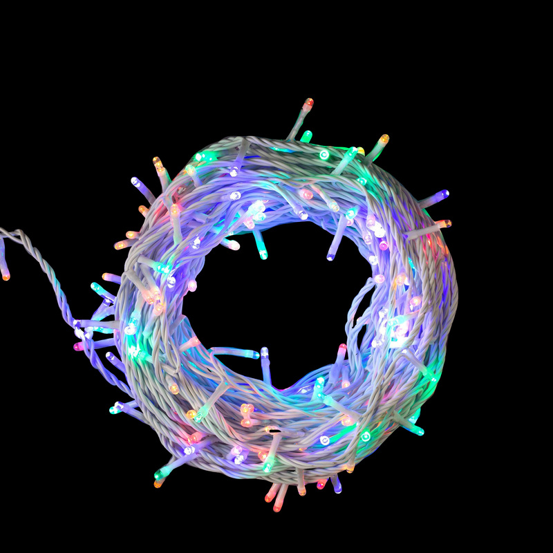 Изображение товара Гирлянда светодиодная нить 200 разноцветных светодиодов 20 м