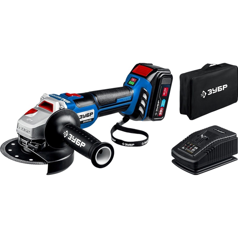 Изображение товара Шлифмашина угловая аккумуляторная ЗУБР AB-125-41