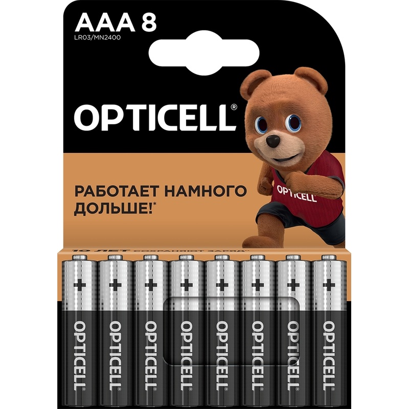 Изображение товара Батарейки AAA Opticell Basic 8 штук в упаковке алкалиновые