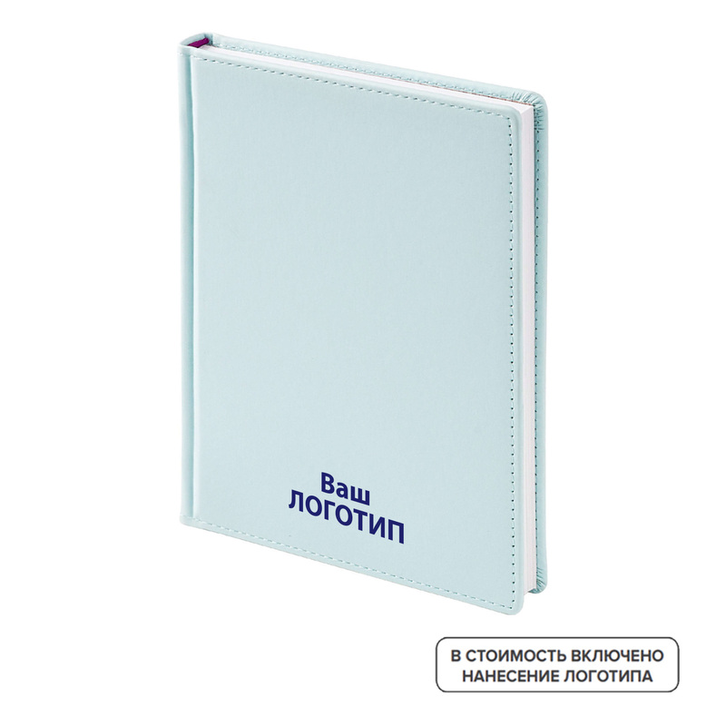 Изображение товара Недатированный ежедневник Bruno Visconti Velvet формата А5 из искусственной кожи голубой
