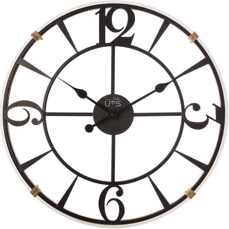 Изображение товара Настенные часы Tomas Stern 9088 с арабскими цифрами и джутовым декором