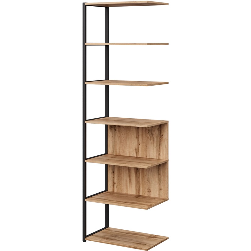 Изображение товара Полустеллаж для документов Easy to lead K-Loft 241H025 дуб натуральный/чёрный 645х400х2105 мм