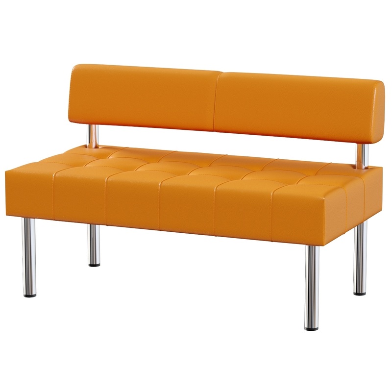 Изображение товара Двухместный модуль диван Business Bu2 оранжевый из искусственной кожи